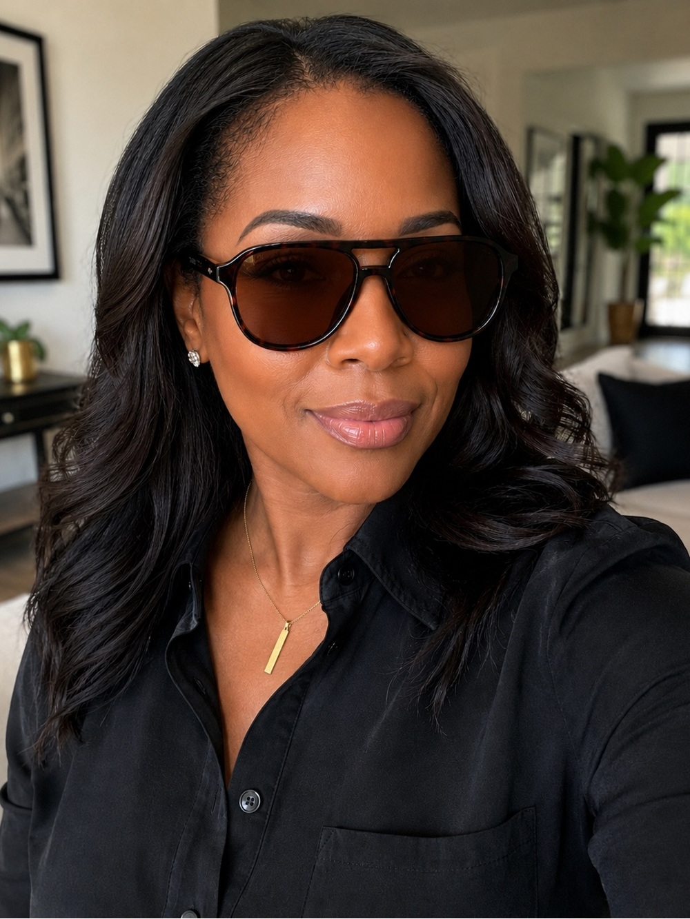 Classic Brown Gradient Women's Sunglasses -  Vintage-Inspired Style